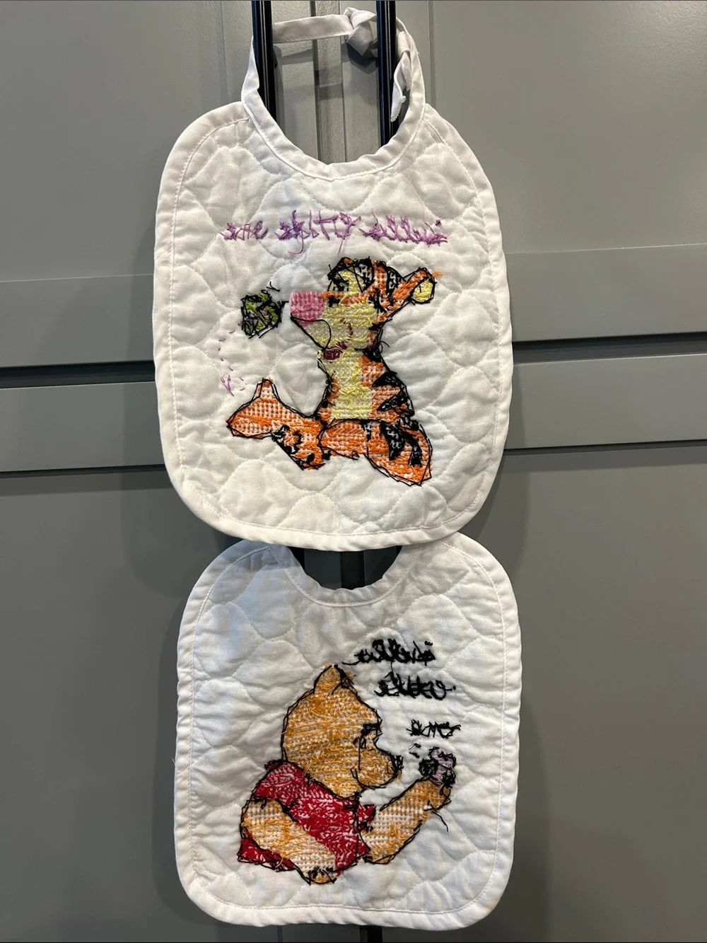 Pooh & Tigger handmade bibs • Winnie the Pooh • Disney • homemade
